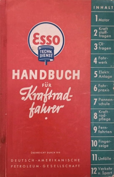 Esso "Handbuch für Krafwagenfahrer" Fahrzeugtechnik 1938 (9048)